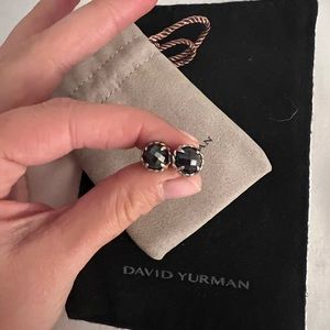 David Yurman Black Onxy Earrings